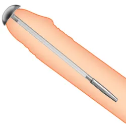 UrethralPlay Plug percé Jet Shower 20.5 cm - Diamètre 7mm